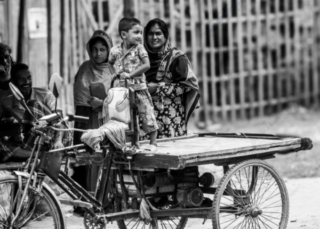 Family on a Flatbed - Fine Art Photography Print, Limited Edition Photography, Giclée Print, Monochrome Photography, Art Photography for Sale