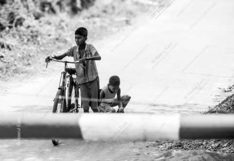 Boy with Bicycle - Fine Art Photography Print, Limited Edition Photography, Giclée Print, Monochrome Photography, Art Photography Investment
