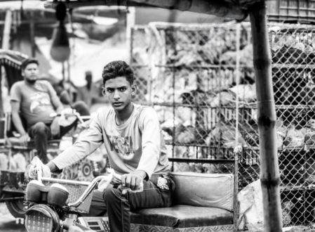 Young Driver in the Market - Fine Art Photography Print, Limited Edition Photography, Museum-Quality Artwork, Art Photography for Collectors, Fine Art Photography