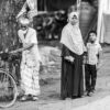 Family by the Roadside - Fine Art Photography Print, Limited Edition Photography, Monochrome Photography, Documentary Photography, Art Photography for Sale