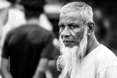 An Elder with a White Beard Amidst the Blur - Fine Art Photography Print, Limited Edition Photography, Museum-Quality Photography,  Art Photography for Sale, Collector Photography