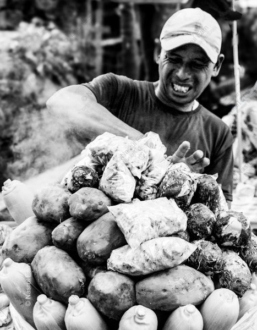 Vendor Amidst the Steam