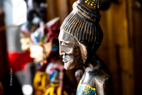 Profile of a Carved Wooden Figure - Fine Art Photography Print, Limited Edition Photography, Museum-Quality Artwork,  Wooden Sculpture Photography,  Contemporary Art Photography