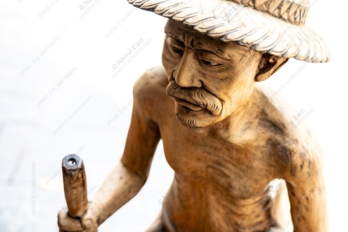 The Wooden Toiler - Fine Art Photography Print, Limited Edition Photography,  Luxury Photography Art,  Contemporary Art Photography, Wooden Sculpture Photography