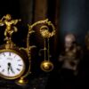 Gilded Clock with Fiddling Cherub - Fine Art Photography Print, Limited Edition Photography, Luxury Photography Art, Still Life Photography, Collector's Photography