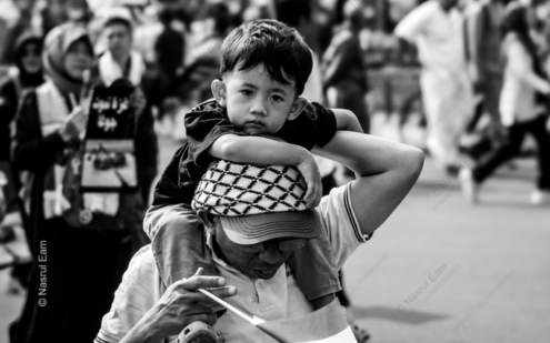 A Boy's Gaze Above the Throng - Fine Art Photography Prints, Limited Edition Photography, Luxury Photography Art, Black and White Photography, Fine Art Prints