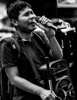 The Street Singer's Verse - Fine Art Photography Print, Limited Edition Photography, Monochrome Photography, Art Photography Investment, Museum-Quality Photography