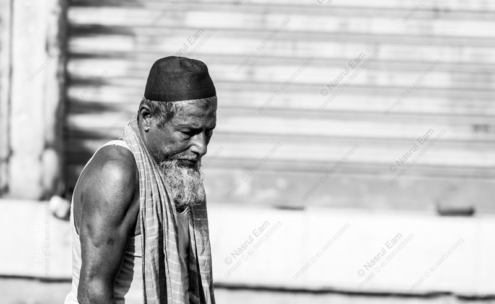 A Laborer's Quiet Contemplation - Photography Portraits, Fine Art Photography Prints, Documentary Photography, Visual Storytelling, Monochrome Photography, Human Condition Art