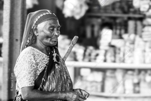 Woman with a Wooden Staff