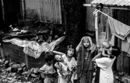 Children by the Tin Wall