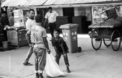 A Barefoot Smile in the Street
