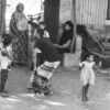 A Young Girl Dances in the Courtyard