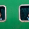 Two Passengers, Green Carriage