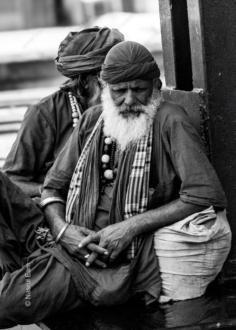 The Seated Elder with Clasped Hands