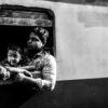 Father and Son at the Train Window