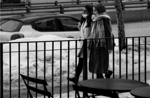 Winter Stroll by Ilyas Yilmaz - Photojournalism, Black and White Photography, Photography Awards, Art Photography, Photo of the Day